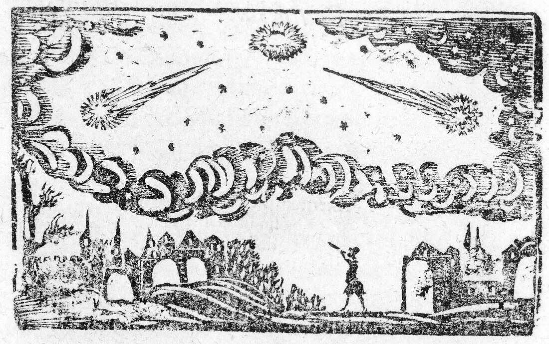 Comet of 1664-5,historical illustration