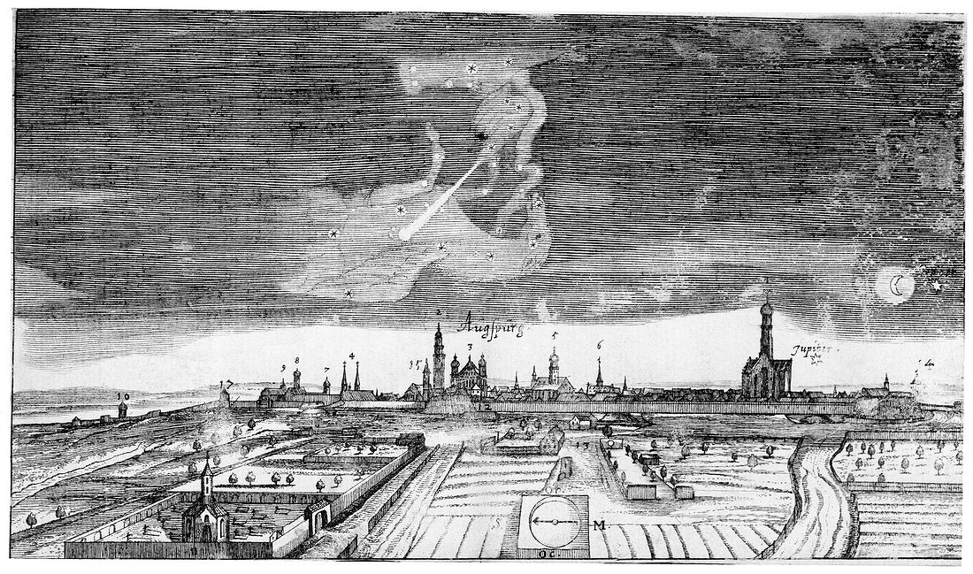Comet of 1665,historical illustration