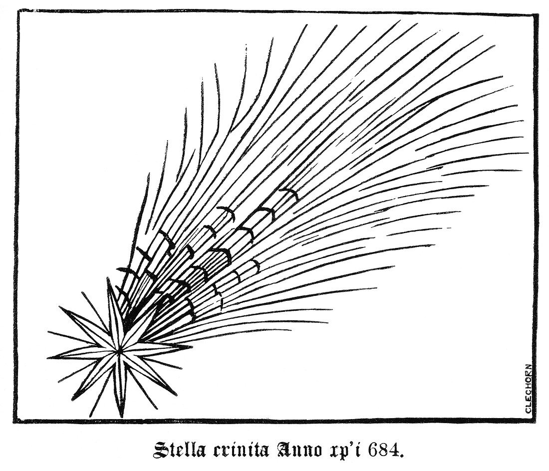 Halley's Comet in 684,illlustration