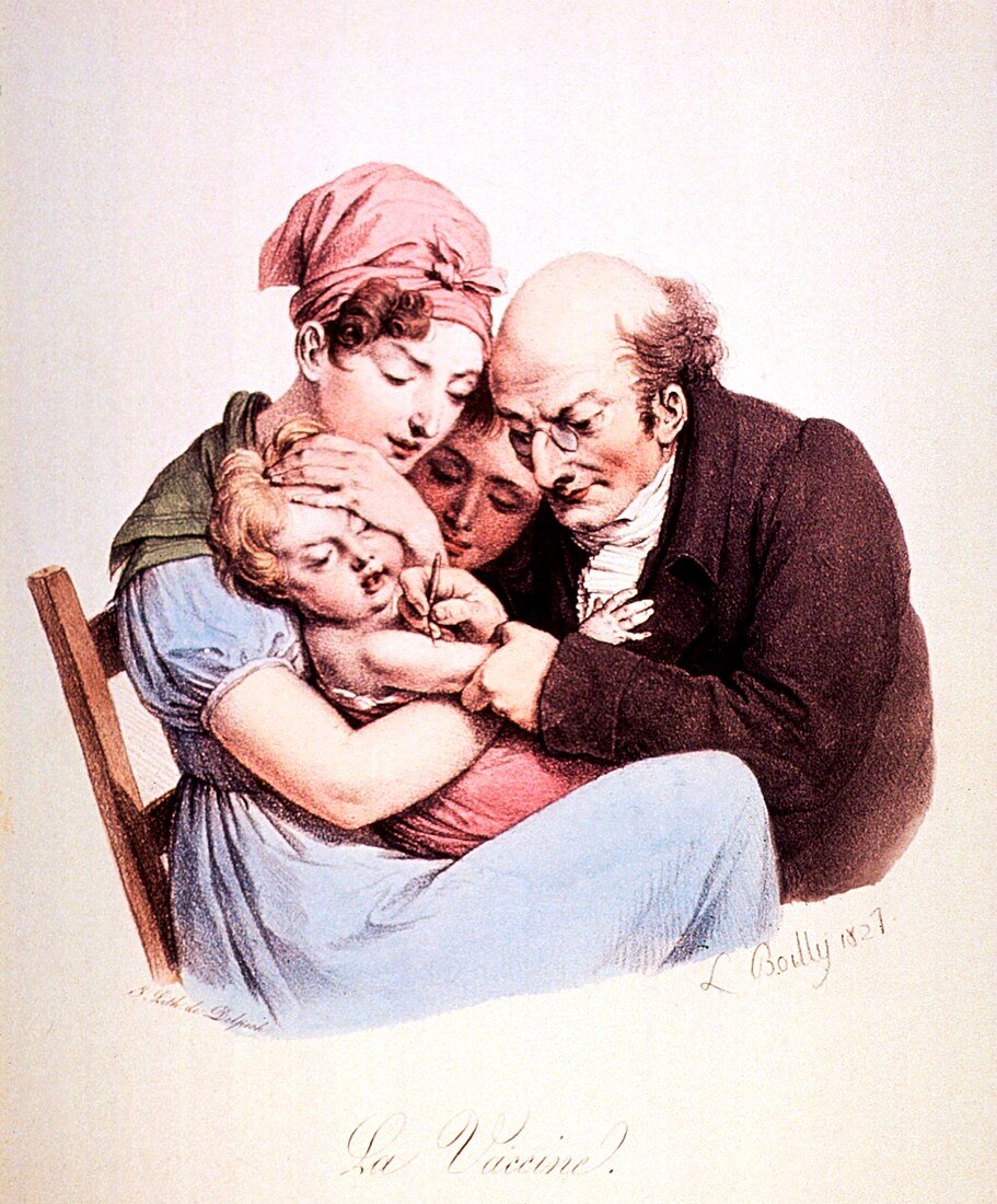 Vaccination,19th Century illustration