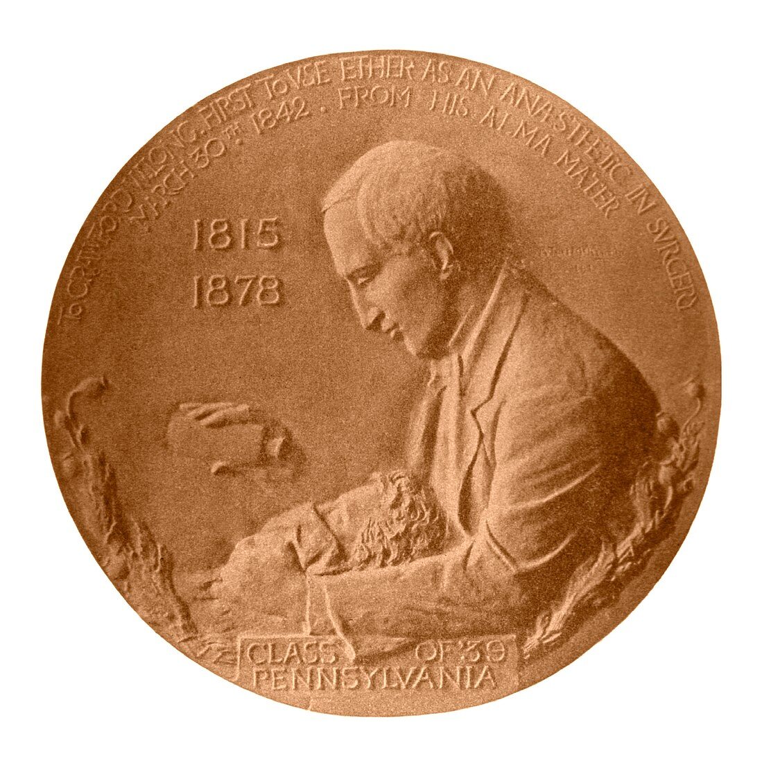 Crawford Long,US surgeon,medal