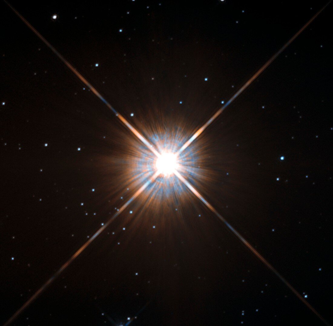 Proxima Centauri star,Hubble image
