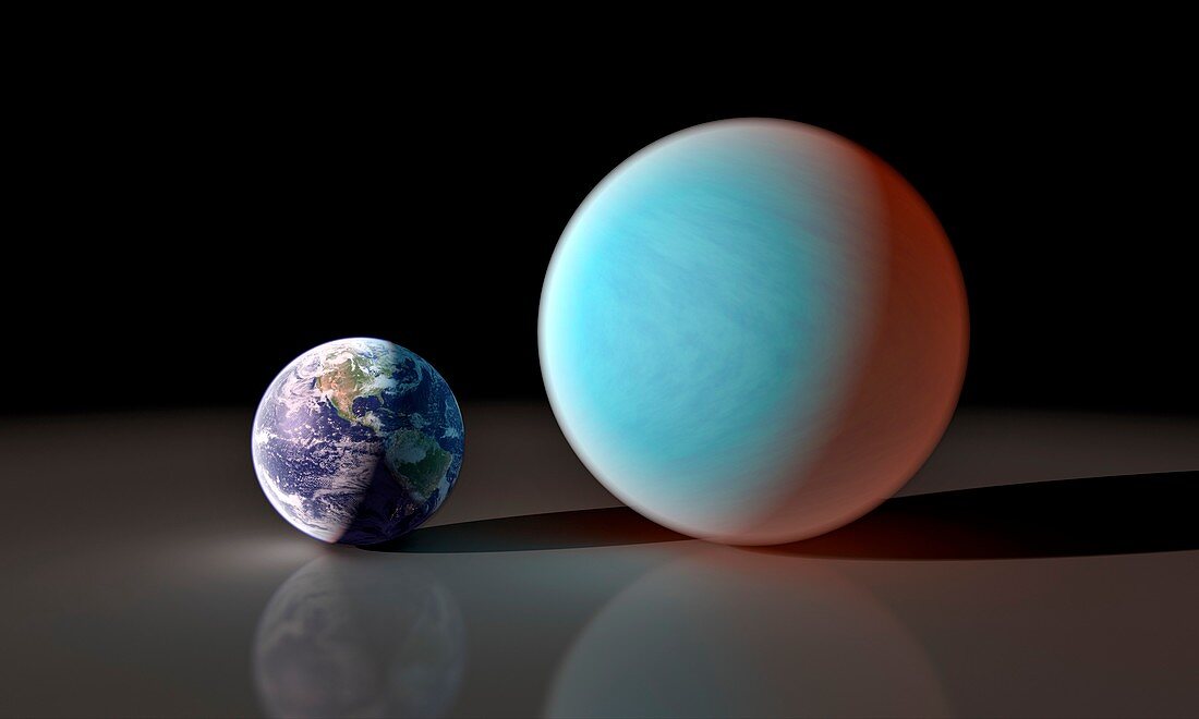 Earth and 55 Cancri,illustration