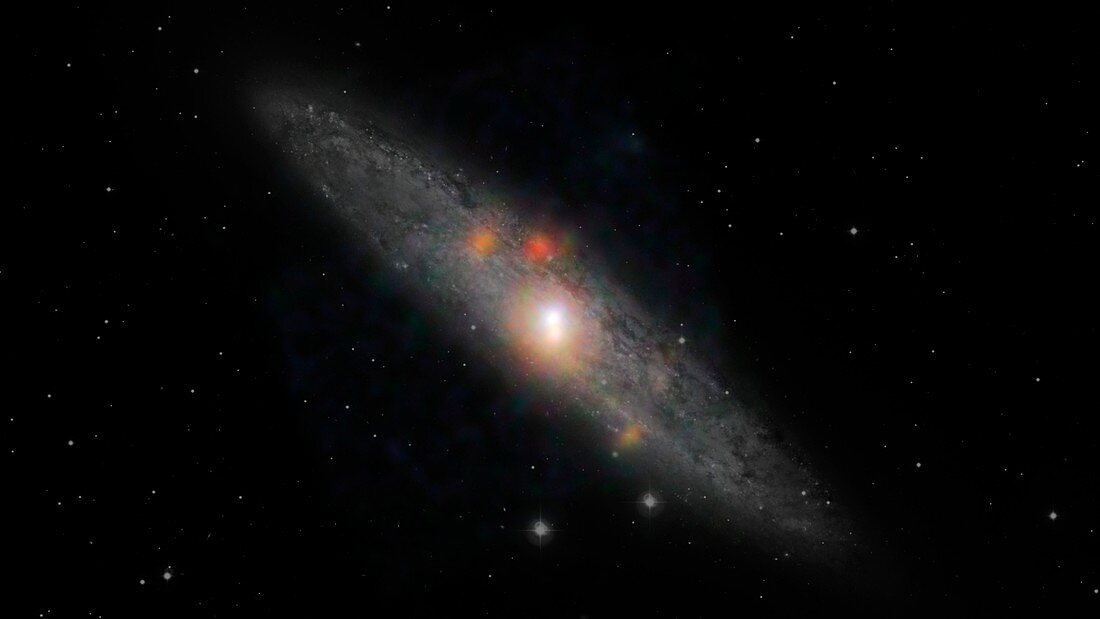 Sculptor galaxy,composite image