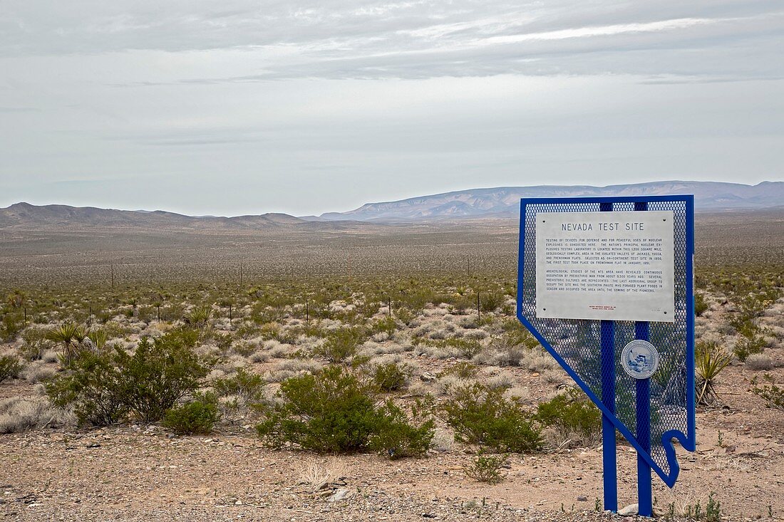 Nevada Test Site warning sign