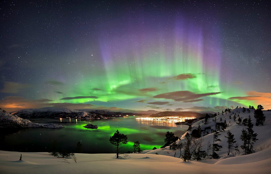 Aurora borealis,Norway