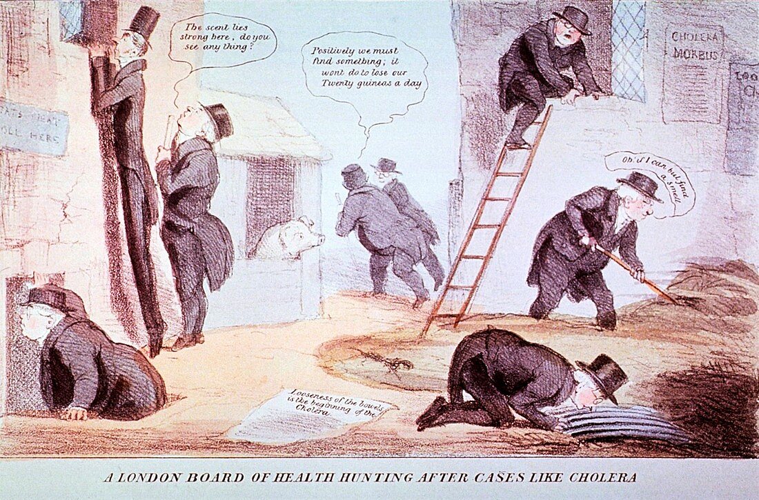 Doctors investigating cholera,1832