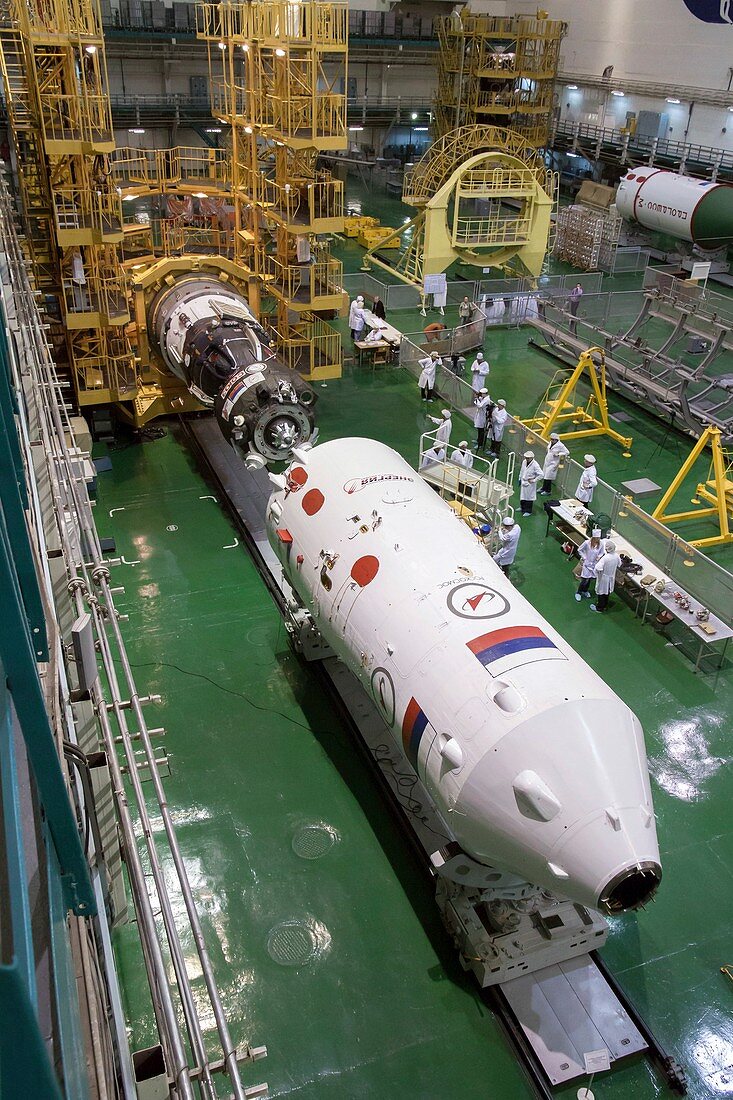 Soyuz rocket preparation
