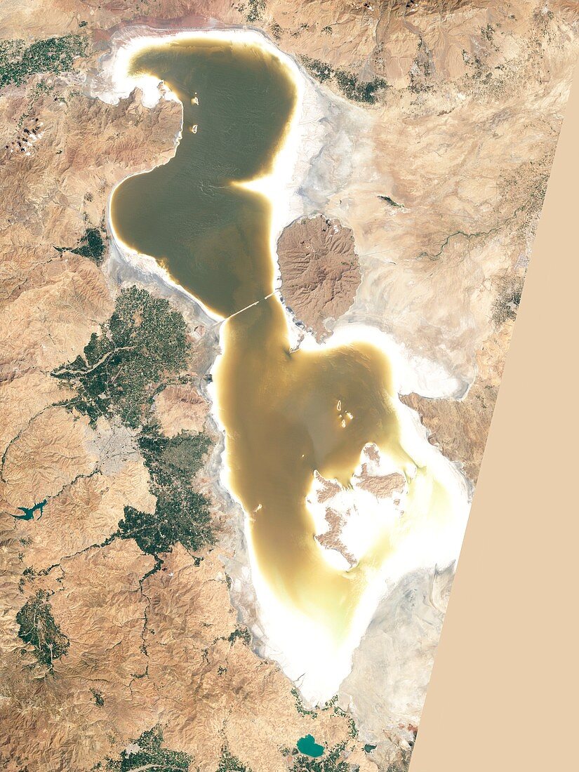 Lake Urmia,Iran,2011,satellite image