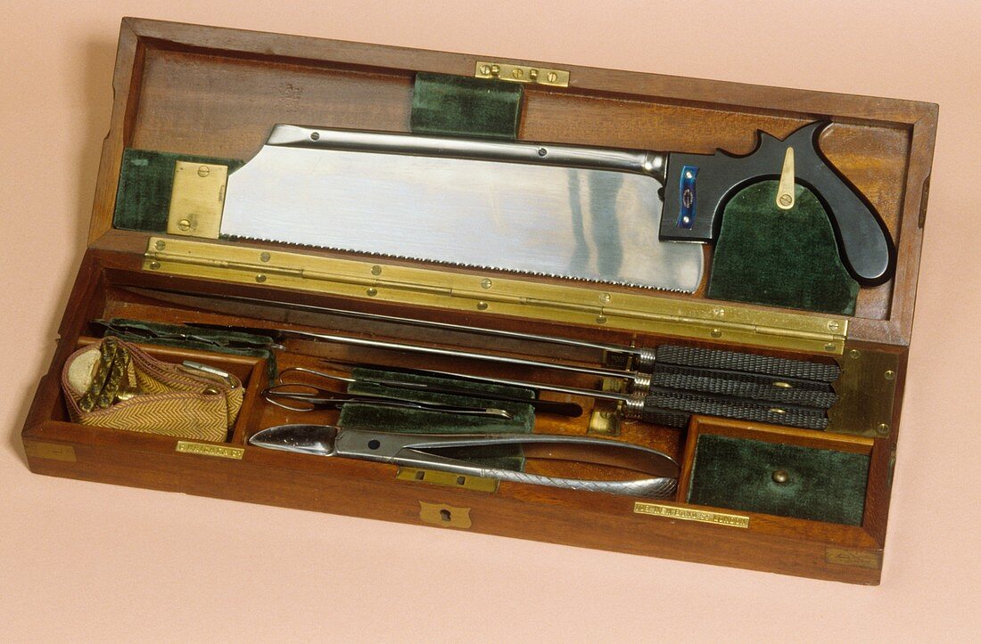 Amputation instruments,circa 1850