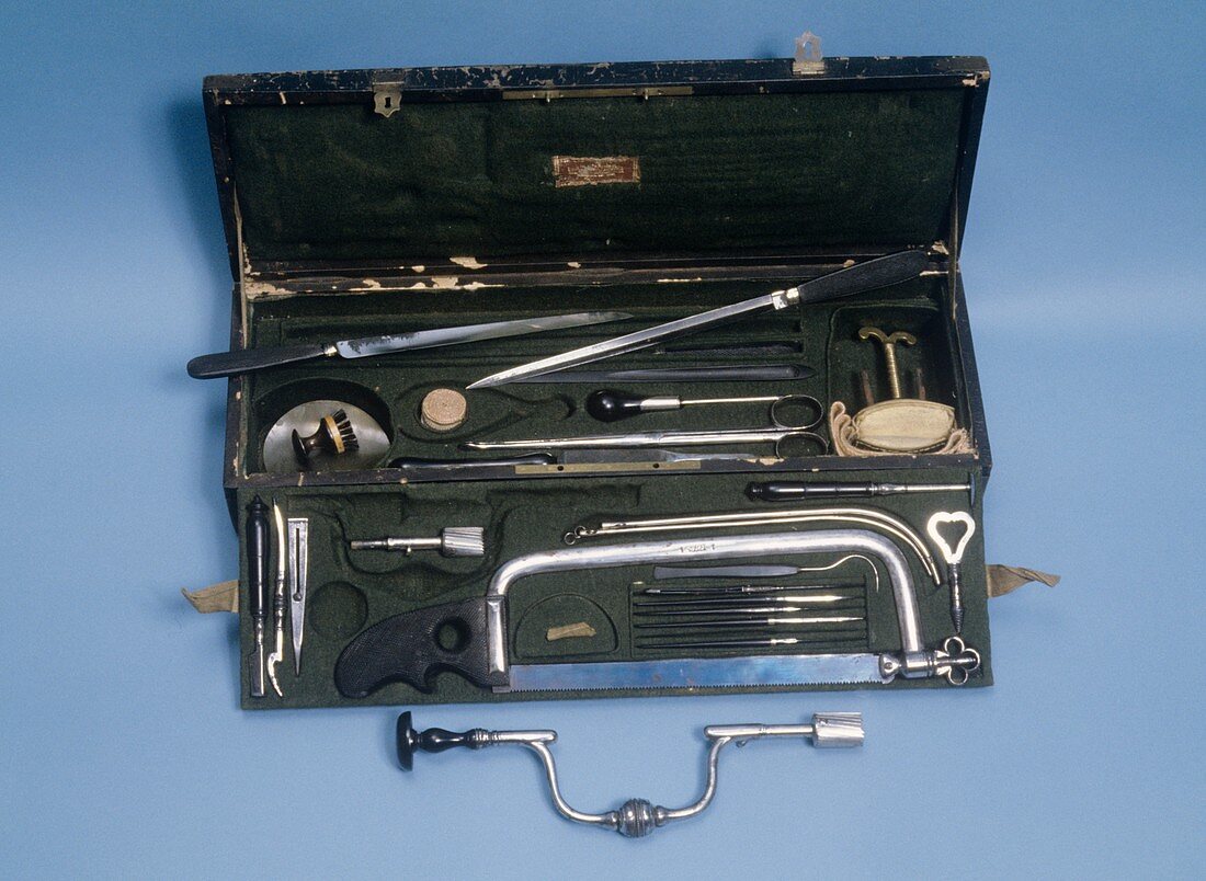 Field surgeon's set,circa 1800