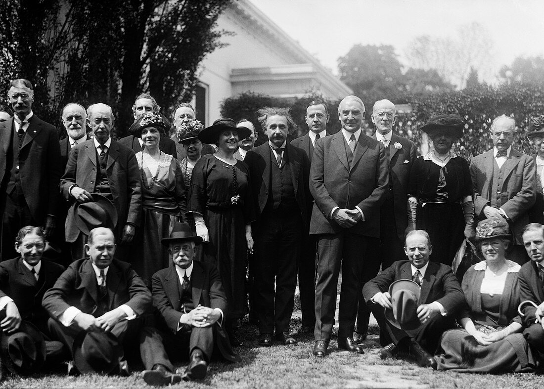 Albert Einstein and US President Harding