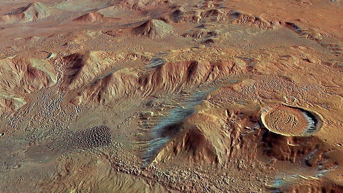 Nereidum mountains,Mars Express image