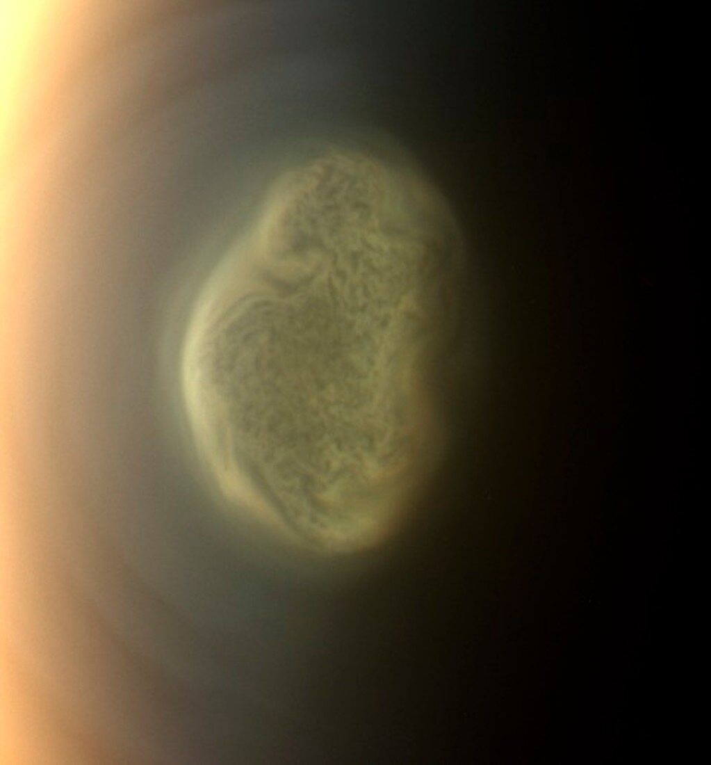 Vortex on Titan,Cassini image