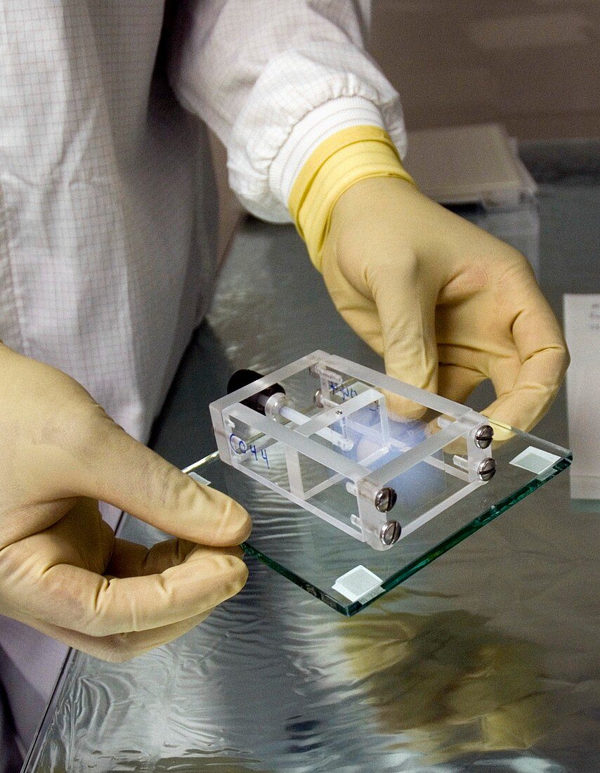 Stardust mission aerogel sample