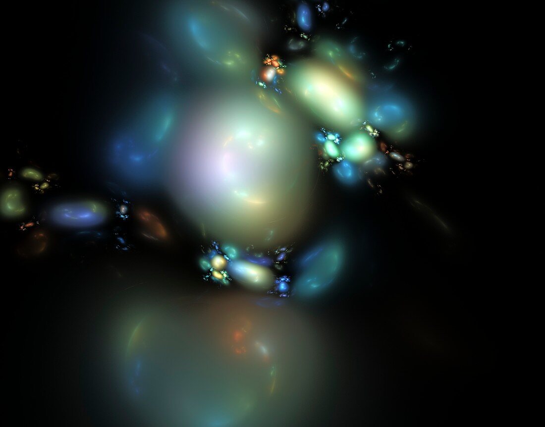 Bubble universes,conceptual image