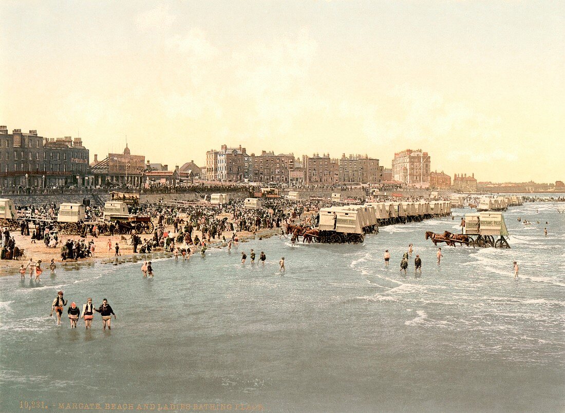 Margate beach,1890s