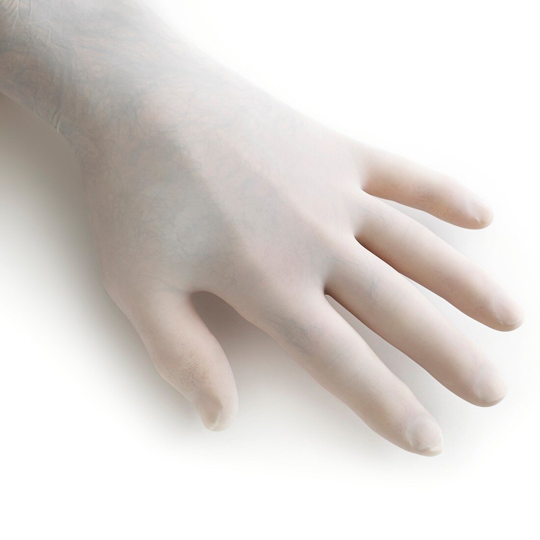 Protective latex glove