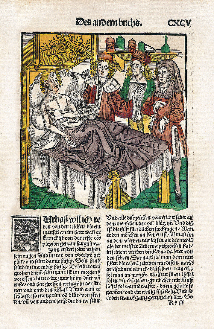 Sickbed consultation,16th century