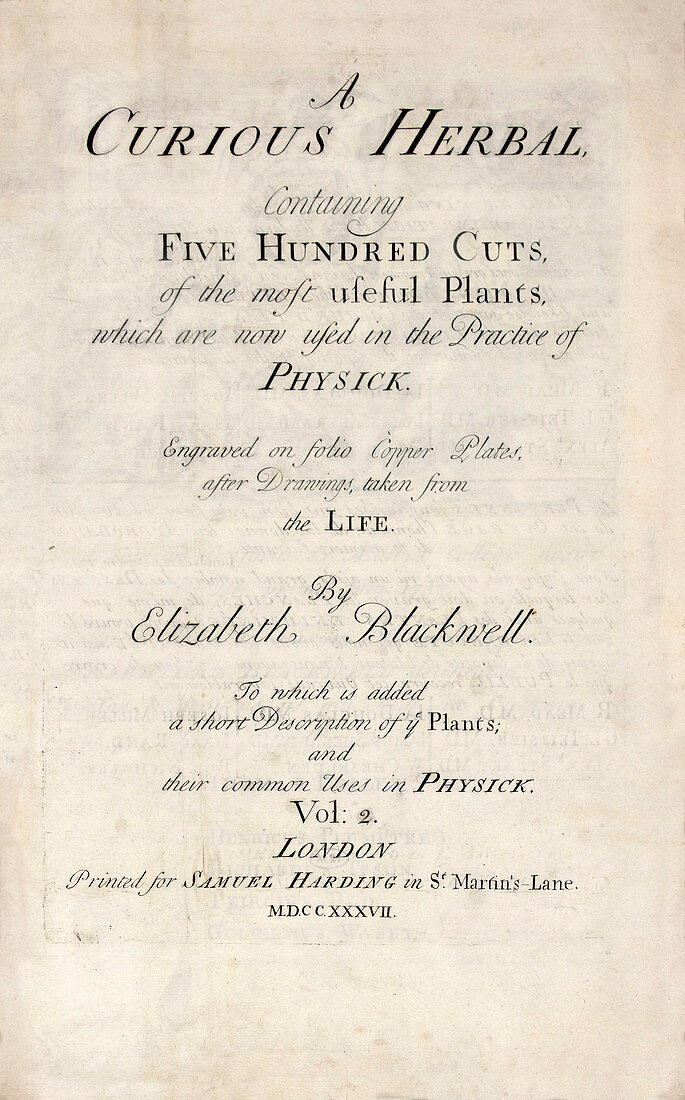 A Curious Herbal (1737)