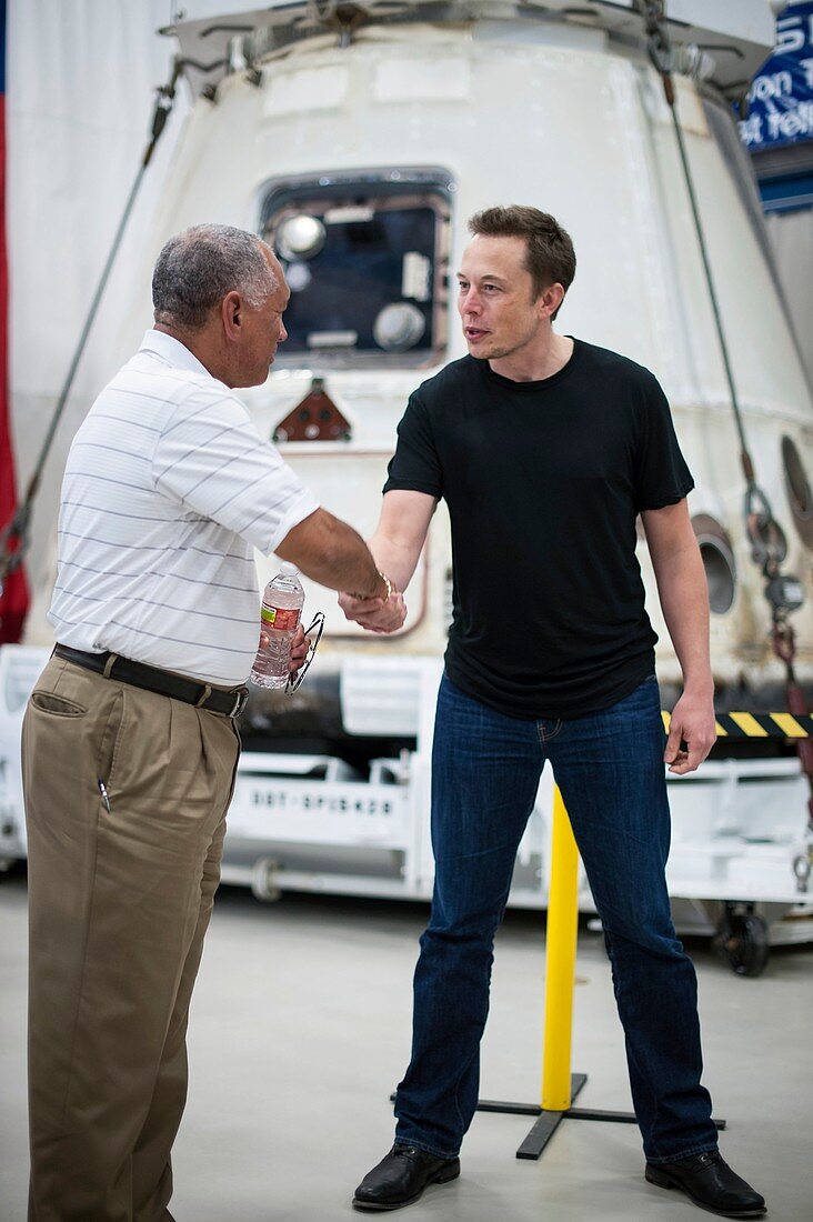 NASA-SpaceX leaders,Bolden and Musk