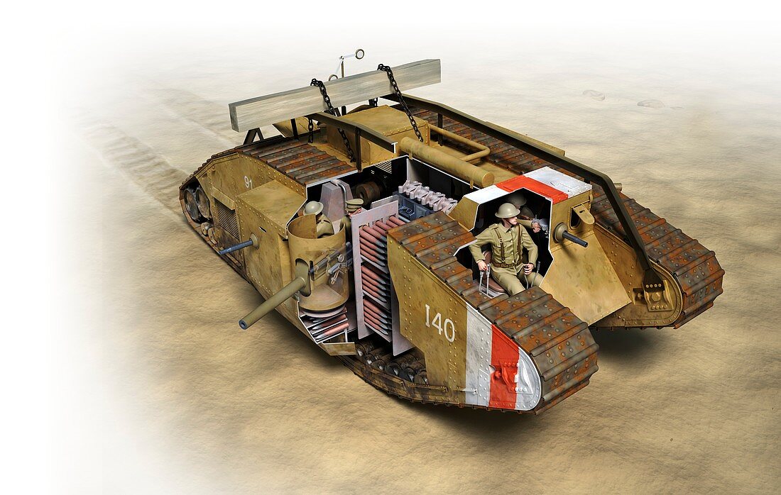 Mark IV tank,illustration