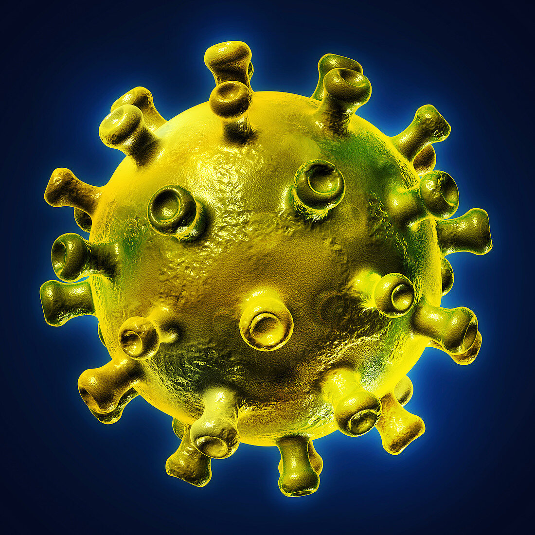 HIV particle,illustration