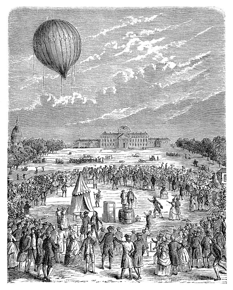 Montgolfier 'Le Globe' balloon,1783