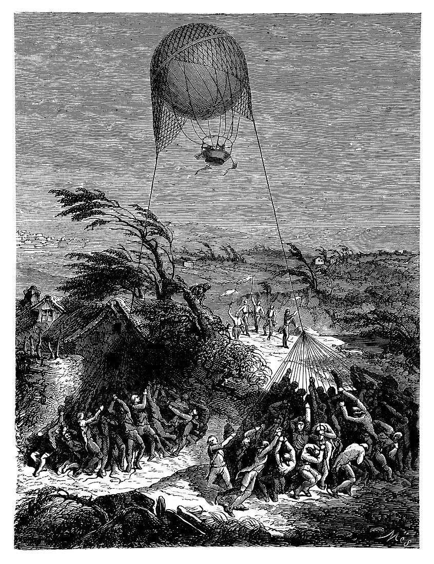 Balloon at Siege of Mainz,1795