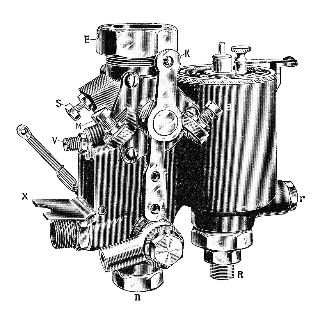 Claudel carburettor,illustration