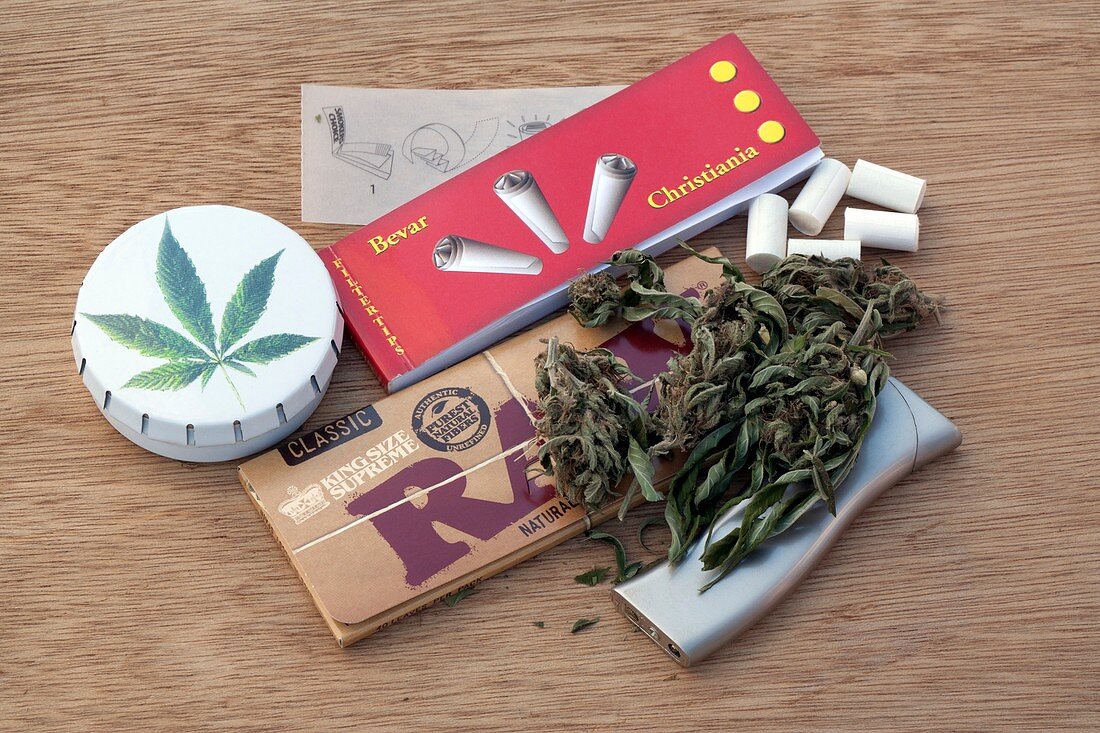 Assorted cannabis products