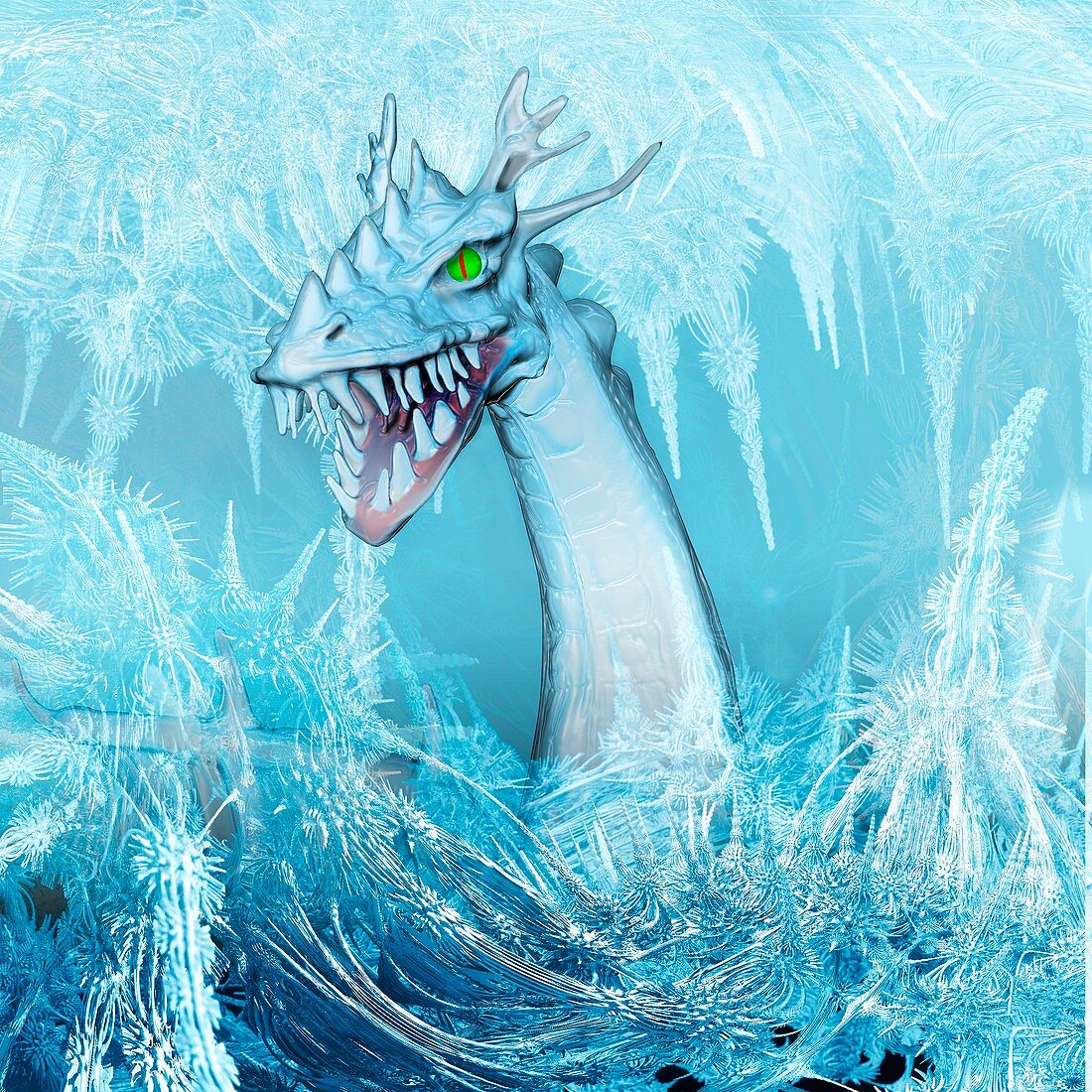 Ice dragon,illustration