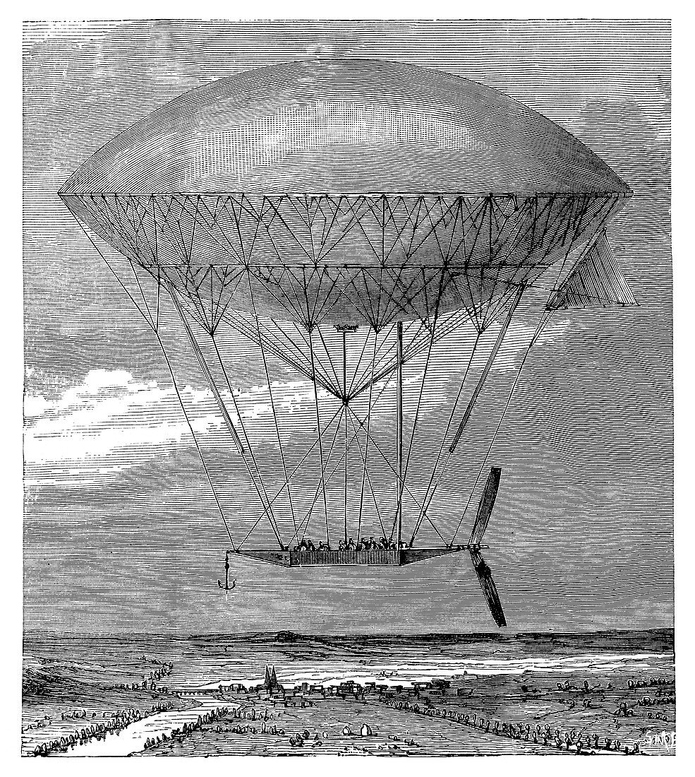 'Dupuy de Lome' airship,1872