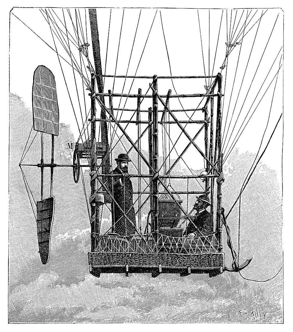 Tissandier electric airship,1880s