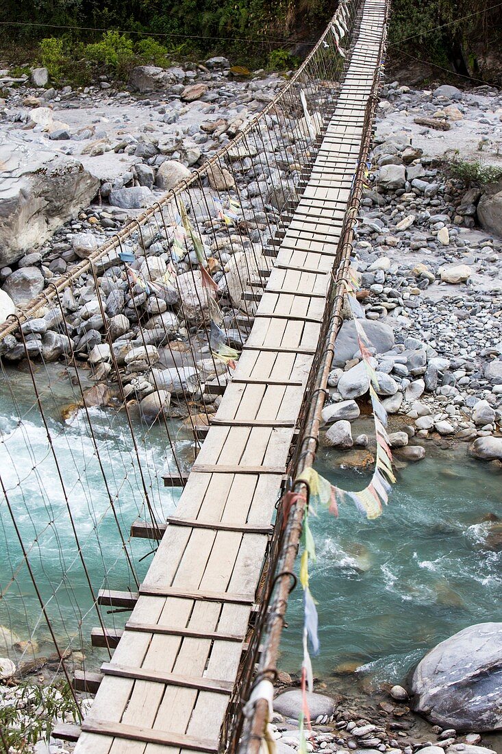 Suspension bridge near Annapurna