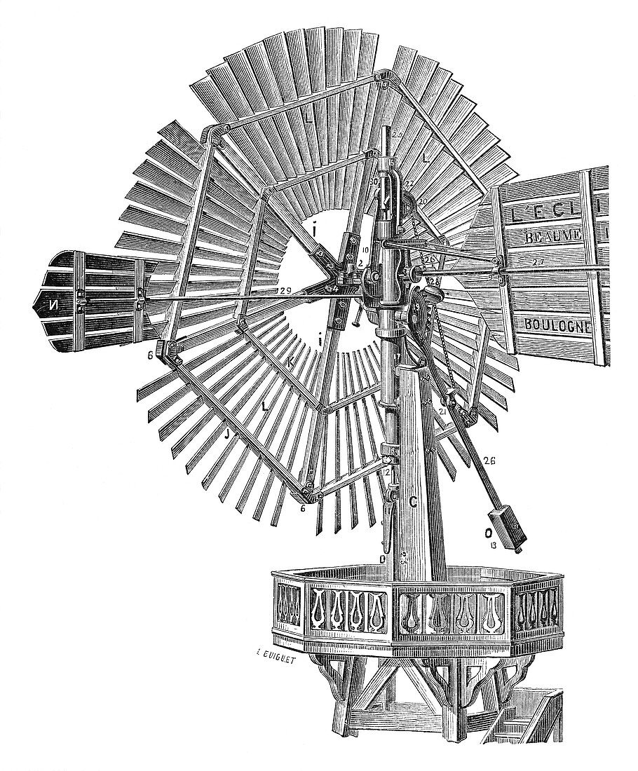 Wind turbine,illustration