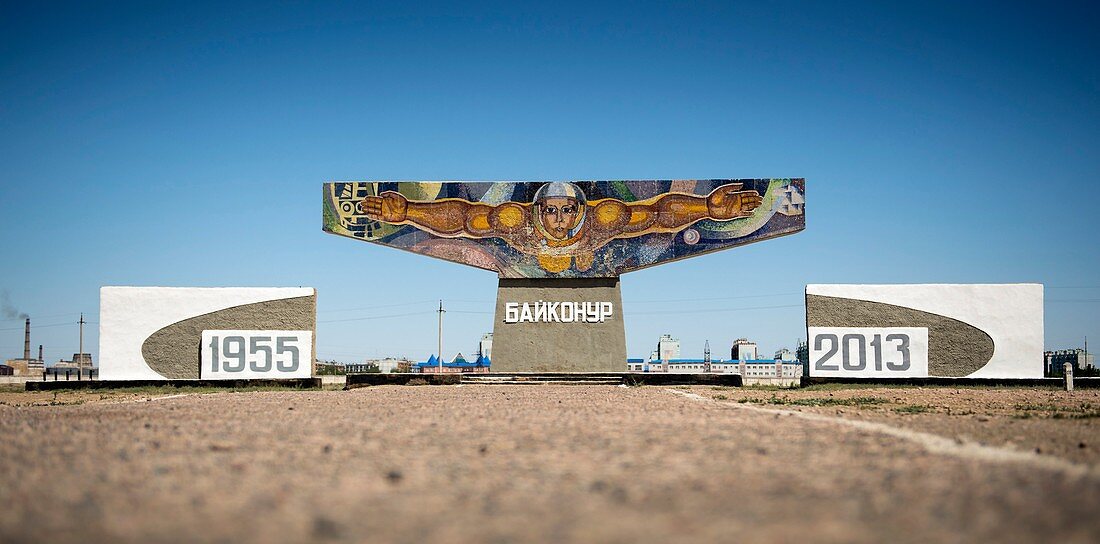 Baikonur spaceflight mural