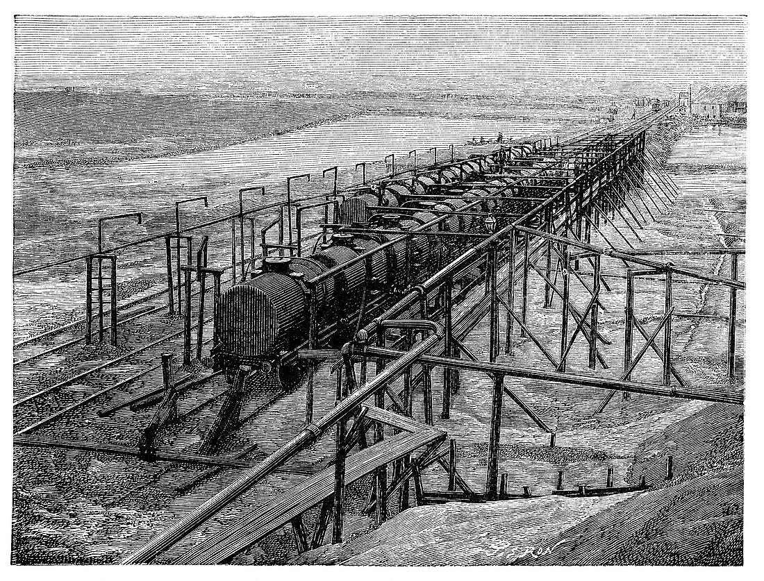 Railway oil transportation,19th century