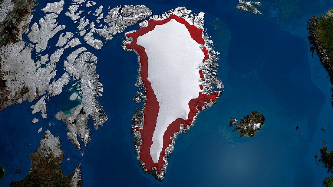 Greenland ice melt,2009