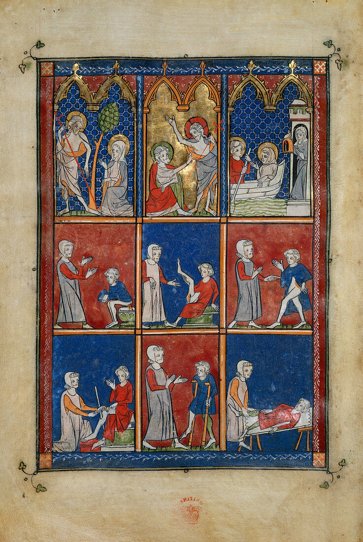 Biblical and medical scenes