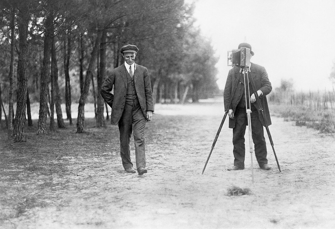 Wilbur Wright and photographer,1909