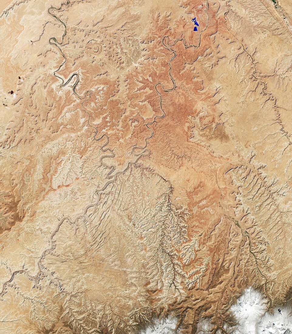 Canyonlands,USA,satellite image