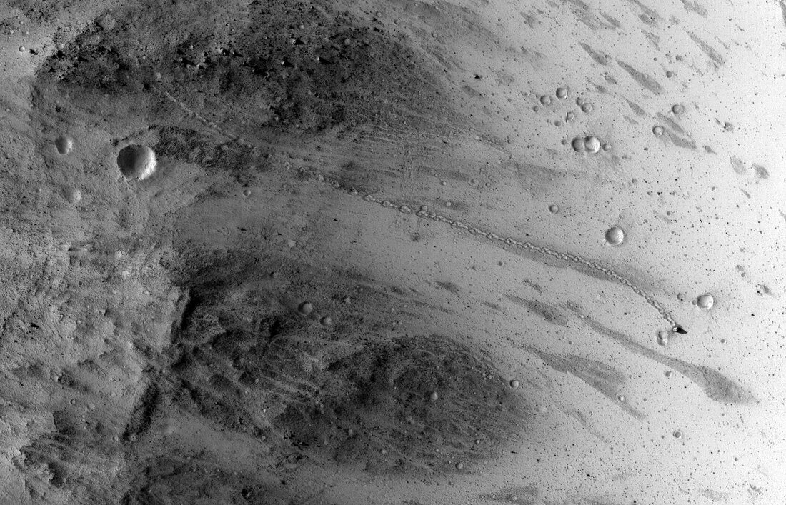 Boulder on Mars,satellite image
