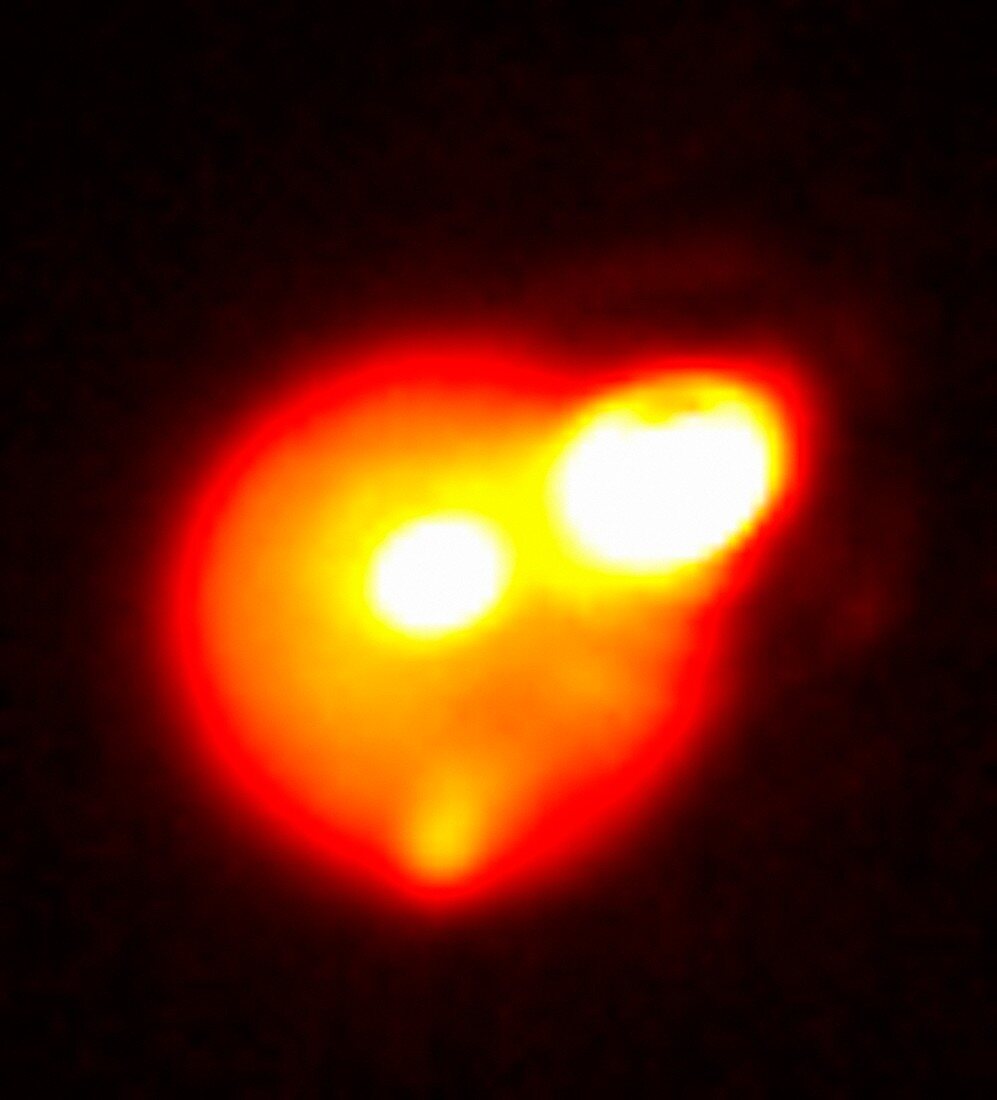 Volcanic activity on Io,infrared image