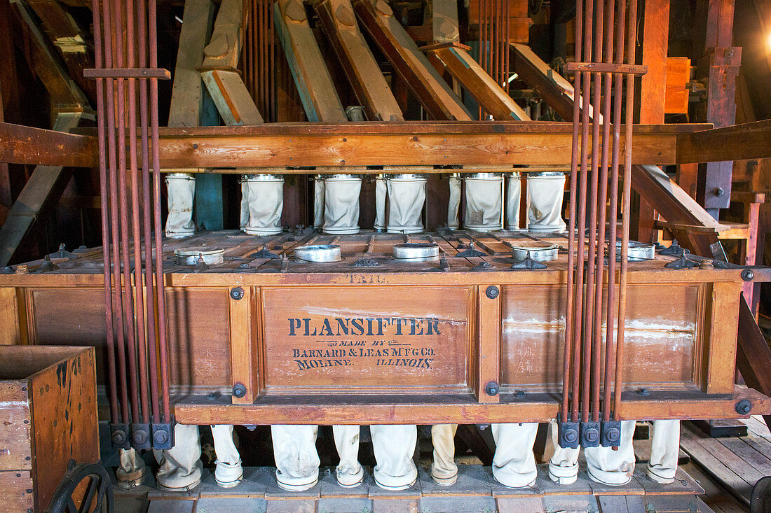 Historic flour mill sifter