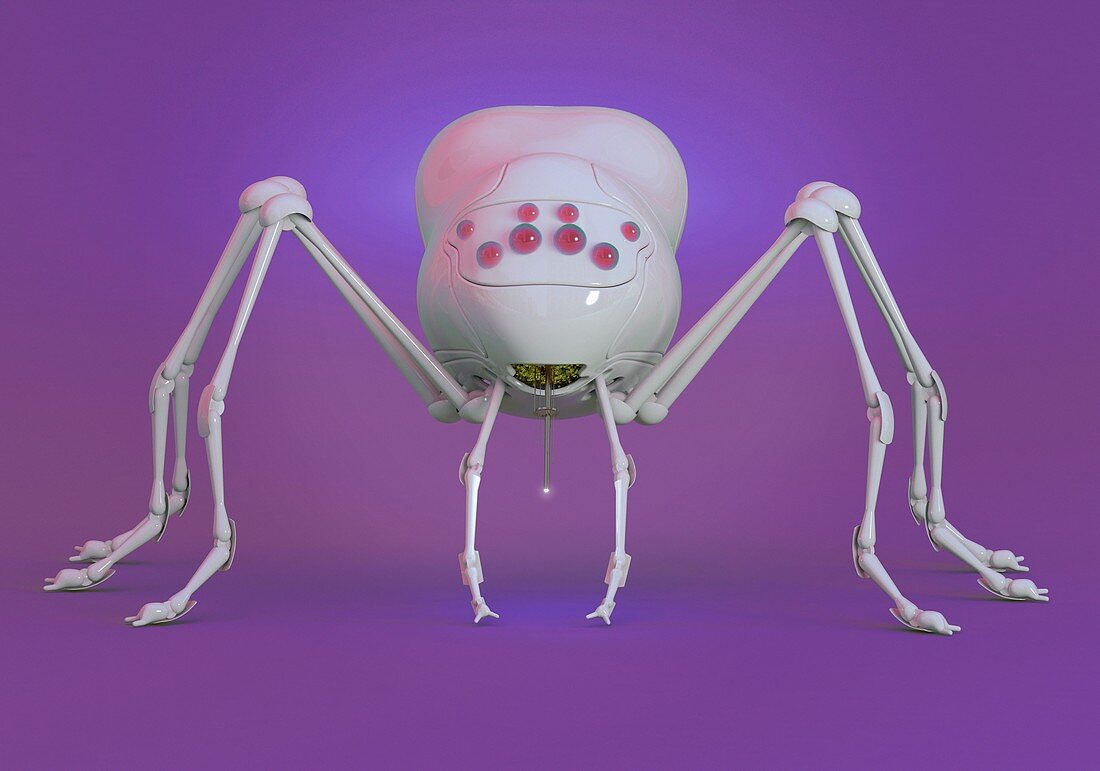 Robot spider,illustration
