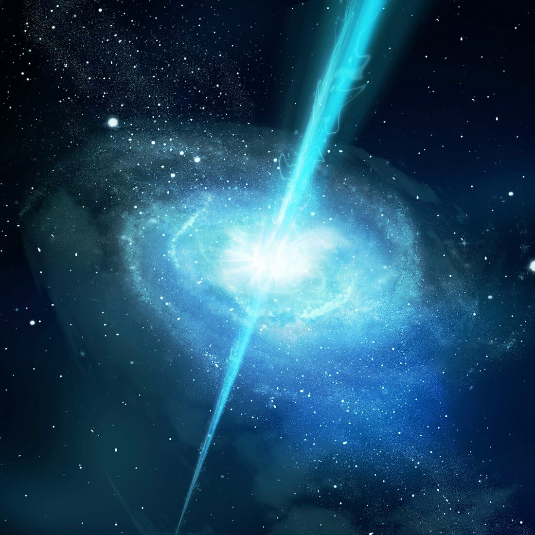 Gamma ray burst,illustration