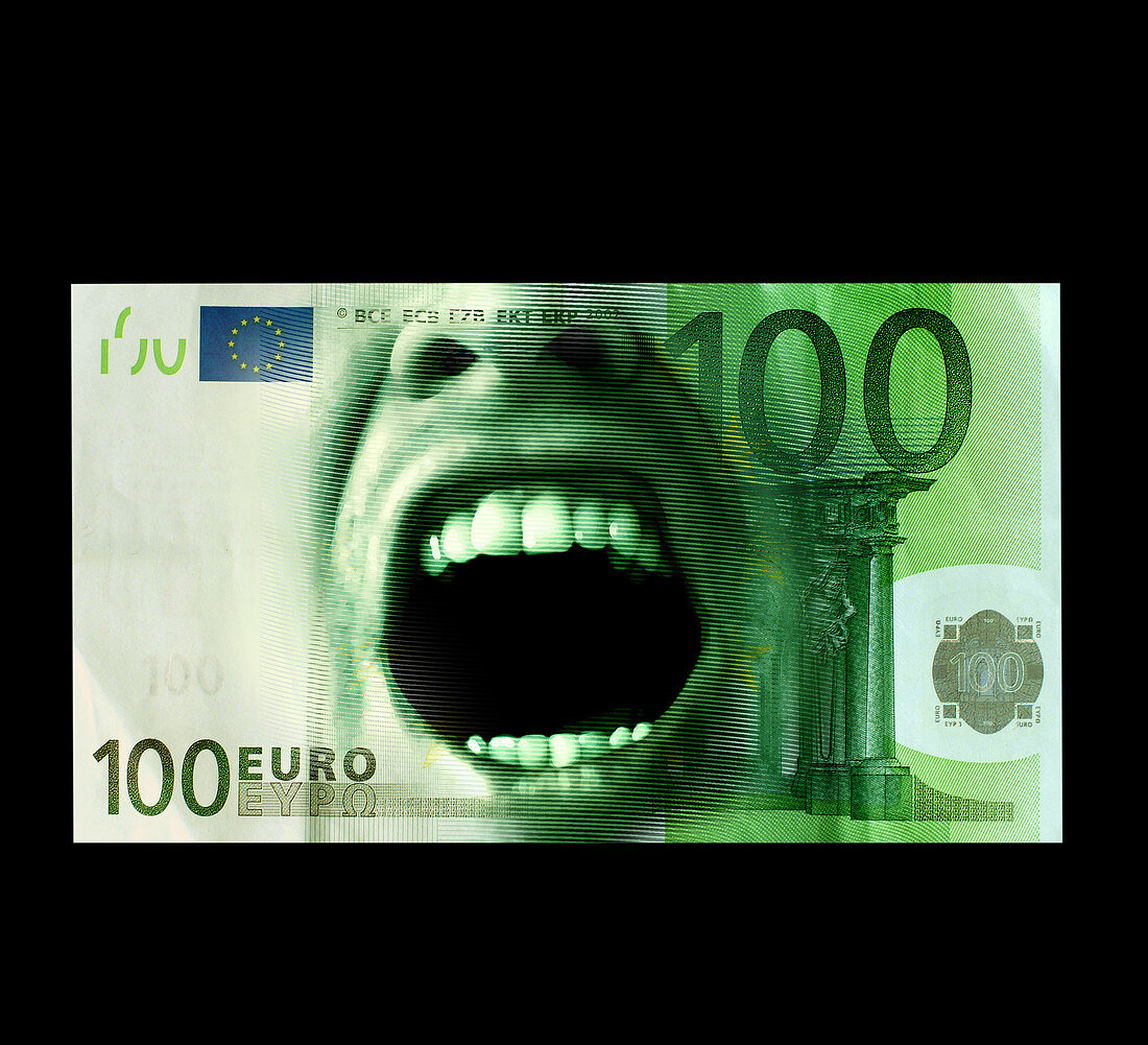 Euro crisis,conceptual image