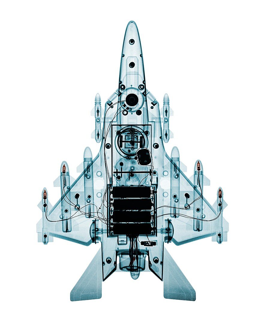 Toy fighter plane,X-ray