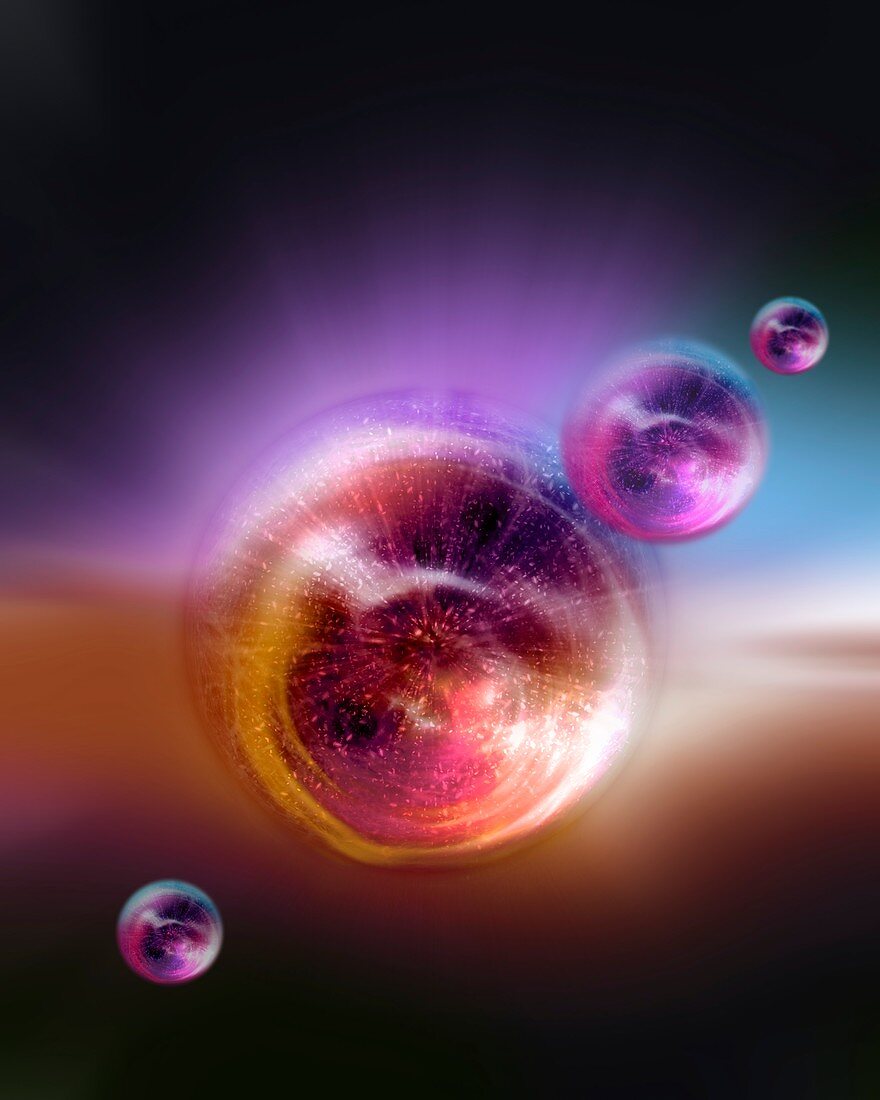 Bubble universes,illustration